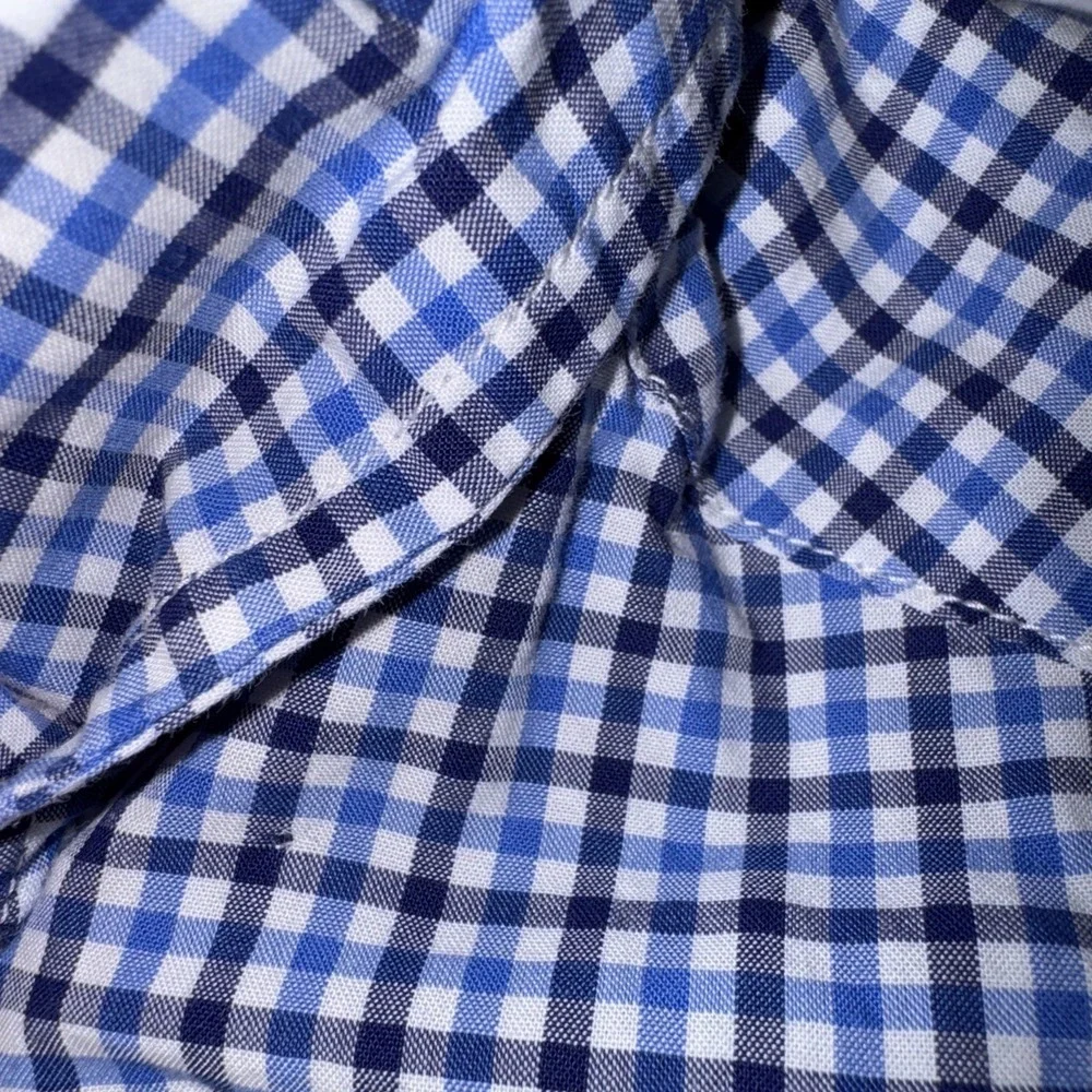 Ralph Lauren Boys' Blue Checkered Button Down‎ Shirt Size Small 8